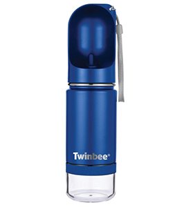 BEBEDERO TERMO PORTATIL AZUL 300 ml
